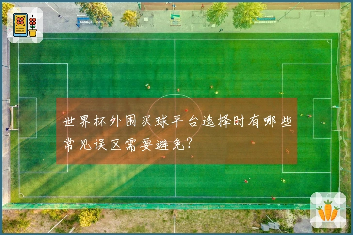 世界杯外围买球平台选择时有哪些常见误区需要避免？